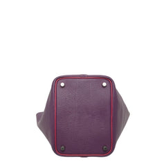 エルメス ピコタンPМ エクラ ハンドバッグ □K刻印 パープル シクラメン シルバー金具 ゴートスキン シェーブル レディース HERMES 中古