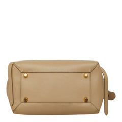 セリーヌ ベルトバッグ ミニ ハンドバッグ ショルダーバッグ 2WAY ベージュ レザー レディース CELINE 中古