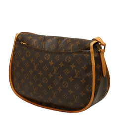 ルイ ヴィトン モノグラム メニルモンタンMM 斜めがけ ショルダーバッグ M40473 ブラウン PVC レザー レディース LOUIS VUITTON 中古