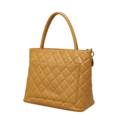 シャネル ココマーク マトラッセ 復刻トート トートバッグ ハンドバッグ ベージュ キャビアスキン レディース CHANEL 中古