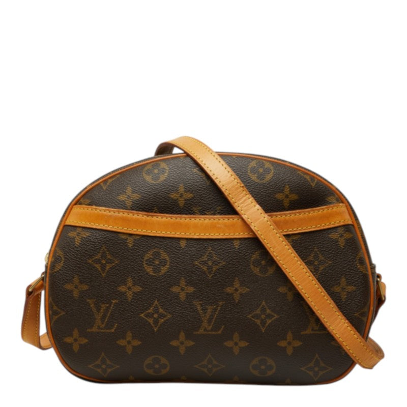 ルイ ヴィトン モノグラム ブロワ 斜め掛け ショルダーバッグ M51221 ブラウン PVC レザー レディース LOUIS VUITTON 中古