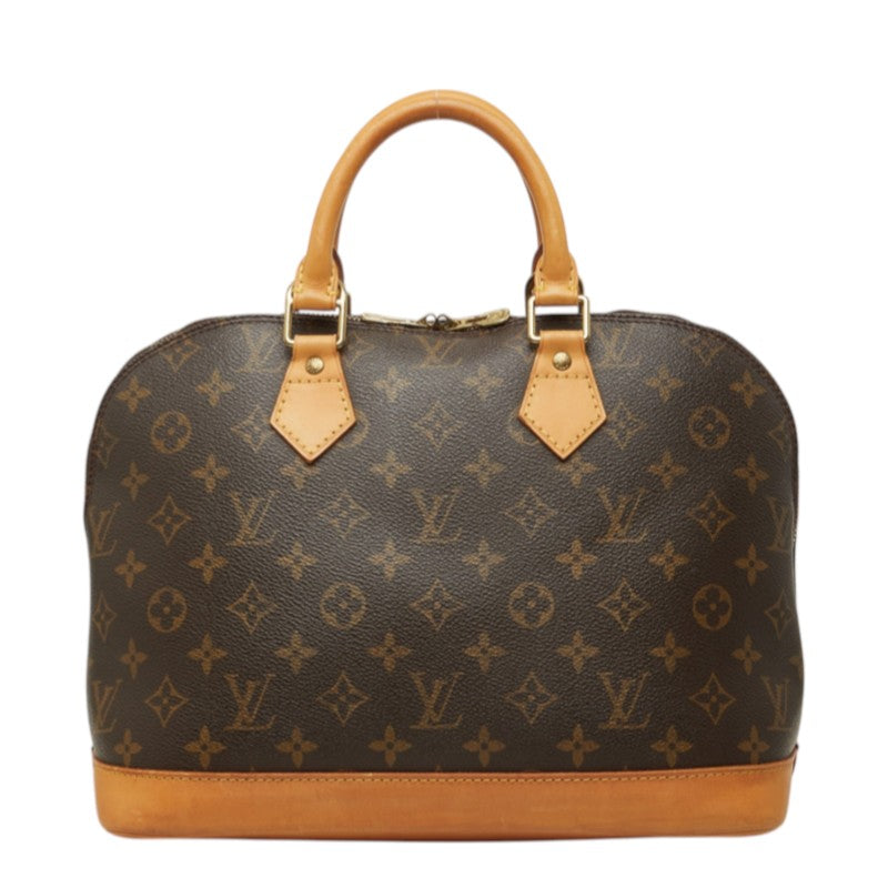 ルイ ヴィトン モノグラム アルマ ハンドバッグ M51130 ブラウン PVC レザー レディース LOUIS VUITTON 中古