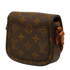 ルイ ヴィトン モノグラム ミニミニ サンクルー ショルダーバッグ M51245 ブラウン PVC レザー レディース LOUIS VUITTON 中古