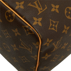 ルイ ヴィトン モノグラム スピーディ30 ハンドバッグ ミニボストンバッグ M41526 ブラウン PVC レザー レディース LOUIS VUITTON 中古