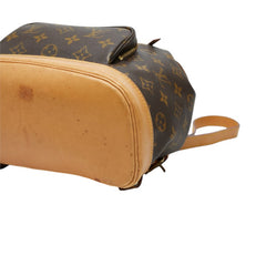 ルイ ヴィトン モノグラム モンスリMM リュック バックパック M51136 ブラウン PVC レザー レディース LOUIS VUITTON 中古