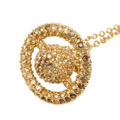 ヴィヴィアンウエストウッド GRACE SMALL ORB グレース スモール オーブ チェーン ネックレス ペンダント ゴールド メッキ ラインストーン レディース Vivienne Westwood 中古