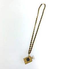 シャネル パフュームボトル ネックレス ゴールド ブラック メタル プラスチック レディース CHANEL 中古
