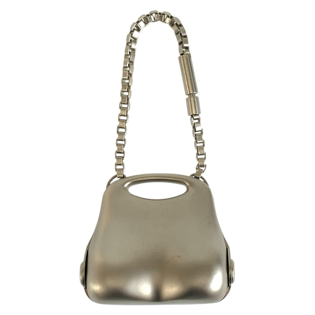 シャネル ヒップバッグ キーホルダー バッグチャーム シルバー メタル レディース CHANEL 中古