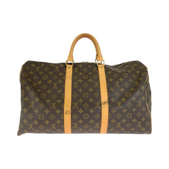 ルイ ヴィトン モノグラム キーポル 50 ボストンバッグ 旅行バッグ M41426 ブラウン PVC レザー メンズ LOUIS VUITTON 中古