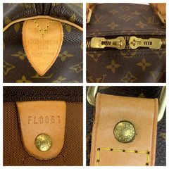 ルイ ヴィトン モノグラム キーポル 50 ボストンバッグ 旅行バッグ M41426 ブラウン PVC レザー メンズ LOUIS VUITTON 中古