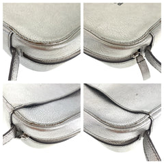 バレンシアガ エブリデイ カメラバッグ ショルダーバッグ ポシェット 552370 シルバー レザー レディース BALENCIAGA 中古