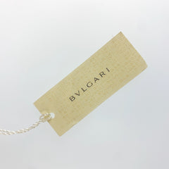ブルガリ リボンスカーフ スカーフリング ピンク ブルー シルク メタル レディース BVLGARI 中古