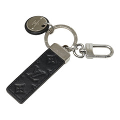 ルイ ヴィトン モノグラム ポルト クレ ネオ LV クラブ キーホルダー キーリング M02040 シルバー ブラック メタル レザー レディース LOUIS VUITTON 中古