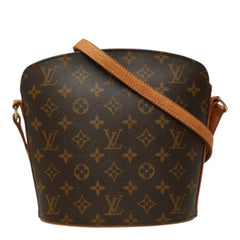 ルイ ヴィトン モノグラム ドルーオ 斜め掛け ショルダーバッグ M51290 ブラウン PVC レザー レディース LOUIS VUITTON 中古