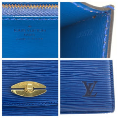 ルイ ヴィトン エピ マルゼルブ ハンドバッグ M52375 トレドブルー レザー レディース LOUIS VUITTON 中古