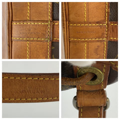 ルイ ヴィトン モノグラム ノエ 巾着 ワンショルダーバッグ M42224 ブラウン PVC レザー レディース LOUIS VUITTON 中古