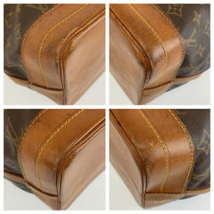 ルイ ヴィトン モノグラム ノエ 巾着 ワンショルダーバッグ M42224 ブラウン PVC レザー レディース LOUIS VUITTON 中古