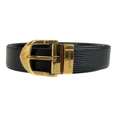 ルイ ヴィトン エピ サンチュール クラシック ベルト M6832Q ブラック レザー メンズ LOUIS VUITTON 中古
