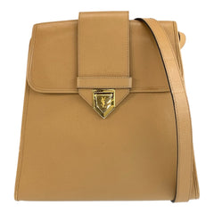 イヴ サンローラン YSL ショルダーバッグ ポシェット ベージュ レザー レディース YVES SAINT LAURENT 中古