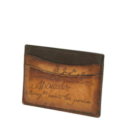 ベルルッティ カリグラフィ カードケース ブラウン レザー レディース Berluti 中古
