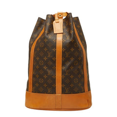 ルイ ヴィトン モノグラム ランドネGM ショルダーバッグ M42244 ブラウン PVC レザー レディース LOUIS VUITTON 中古