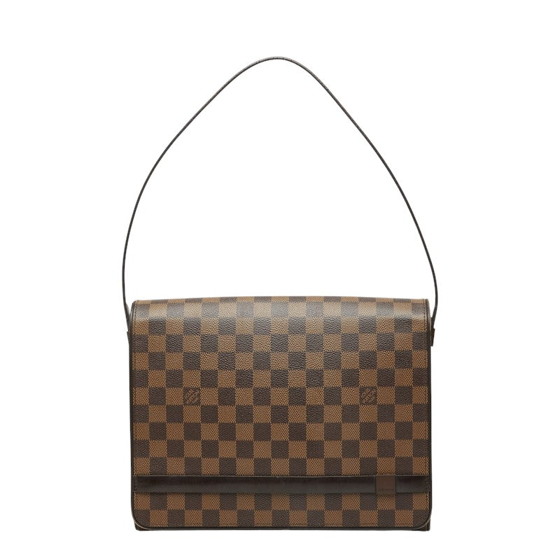 ルイ ヴィトン ダミエ トライベレッカ カレ ショルダーバッグ ワンショルダー N51161 ブラウン PVC レザー レディース LOUIS VUITTON 中古