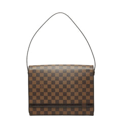ルイ ヴィトン ダミエ トライベレッカ カレ ショルダーバッグ ワンショルダー N51161 ブラウン PVC レザー レディース LOUIS VUITTON 中古