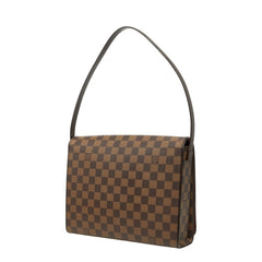 ルイ ヴィトン ダミエ トライベレッカ カレ ショルダーバッグ ワンショルダー N51161 ブラウン PVC レザー レディース LOUIS VUITTON 中古