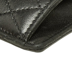 サンローラン カサンドラ ギャビー カードケース ブラック ラムスキン レディース SAINT LAURENT 中古