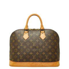 ルイ ヴィトン モノグラム アルマPM ハンドバッグ 手提げバッグ M53151 ブラウン PVC レザー レディース LOUIS VUITTON 中古