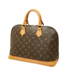 ルイ ヴィトン モノグラム アルマPM ハンドバッグ 手提げバッグ M53151 ブラウン PVC レザー レディース LOUIS VUITTON 中古