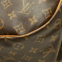 ルイ ヴィトン モノグラム ソミュール35 斜め掛け ショルダーバッグ M42254 ブラウン PVC レザー レディース LOUIS VUITTON 中古