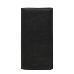 ルイ ヴィトン モノグラム シャドウ ポルトフォイユ ブラザ 長財布 M62900 ブラック レザー メンズ LOUIS VUITTON 中古