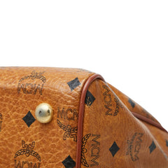 エム シー エム ヴィセトス ハンドバッグ 手提げバッグ コニャック PVC レザー レディース MCM 中古