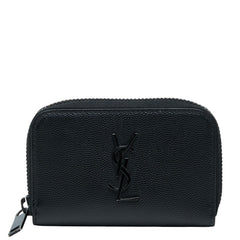 サンローラン YSLロゴ コインケース ブラック レザー レディース SAINT LAURENT 中古