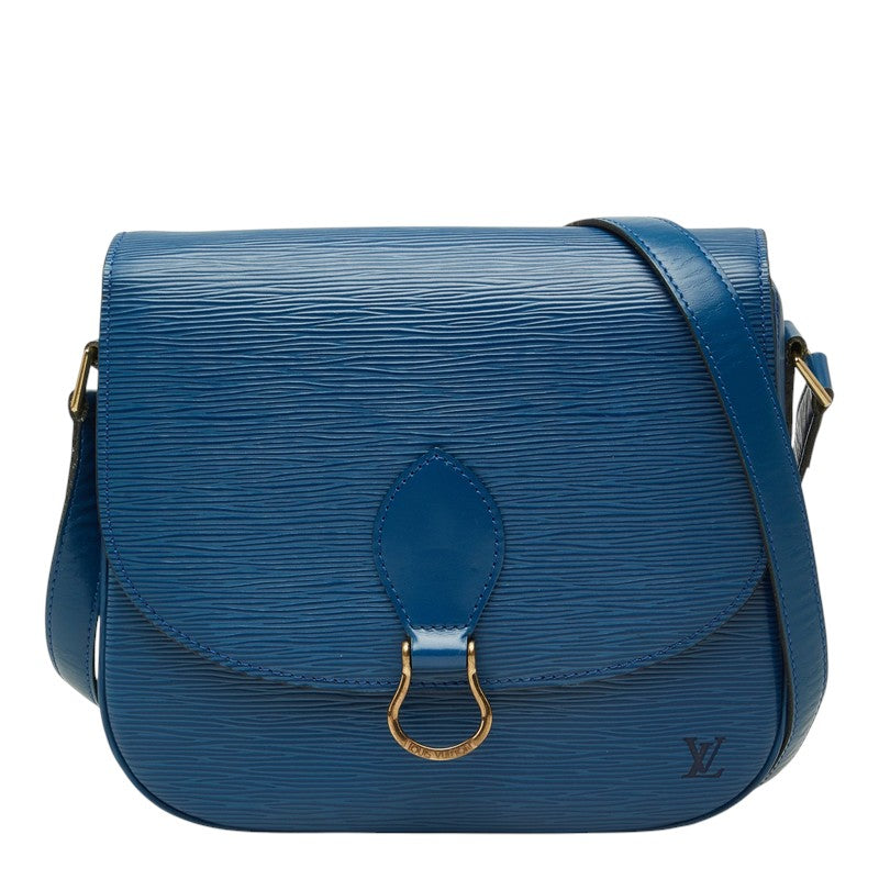 ルイ ヴィトン エピ サンクルーGM 斜め掛け ショルダーバッグ M52195 トレドブルー レザー レディース LOUIS VUITTON 中古