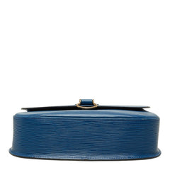 ルイ ヴィトン エピ サンクルーGM 斜め掛け ショルダーバッグ M52195 トレドブルー レザー レディース LOUIS VUITTON 中古