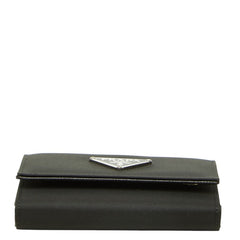 プラダ 三角ロゴプレート キーケース ブラック ナイロン レディース PRADA 中古