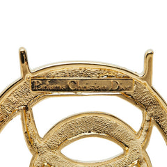 ディオール ロゴ ブローチ ゴールド メッキ レディース Dior 中古