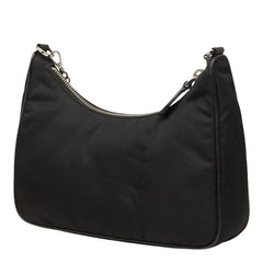 プラダ 三角ロゴプレート リエディション 2005 ハンドバッグ ショルダーバッグ 2WAY ブラック ナイロン レディース PRADA 中古
