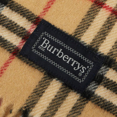 バーバリー ノバチェック ひざ掛け ブランケット 0156JA64W ベージュ ウール ユニセックス BURBERRY 中古