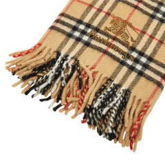 バーバリー ノバチェック ひざ掛け ブランケット 0156JA64W ベージュ ウール ユニセックス BURBERRY 中古