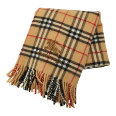 バーバリー ノバチェック ひざ掛け ブランケット 0156JA64W ベージュ ウール ユニセックス BURBERRY 中古
