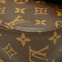 ルイ ヴィトン モノグラム サンクルーGM 斜め掛け ショルダーバッグ M51242 ブラウン PVC レザー レディース LOUIS VUITTON 中古