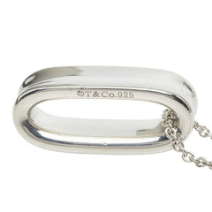 ティファニー 1837 オーバル クッション ループ チェーン ネックレス ペンダント シルバー SV925 シルバー レディース TIFFANY&Co. 中古