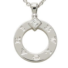 ブルガリ ブルガリブルガリ ネックレス K18WG ホワイトゴールド 750 ダイヤモンド レディース BVLGARI 中古