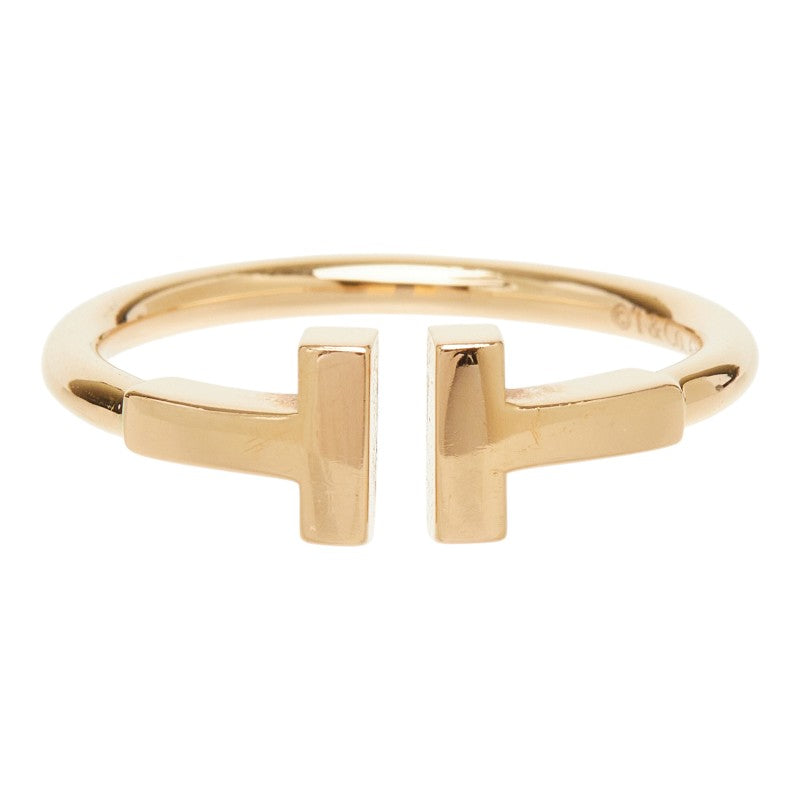ティファニー Tワイヤー リング 指輪 K18PG ピンクゴールド 750 レディース TIFFANY&Co. 中古