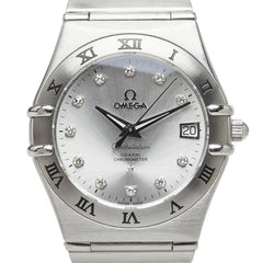 オメガ コンステレーション コーアクシャル 創業160周年 特別記念限定 11Pダイヤ 腕時計 111.10.36.20.52.001 自動巻き シルバー文字盤 ステンレススチール メンズ OMEGA 中古