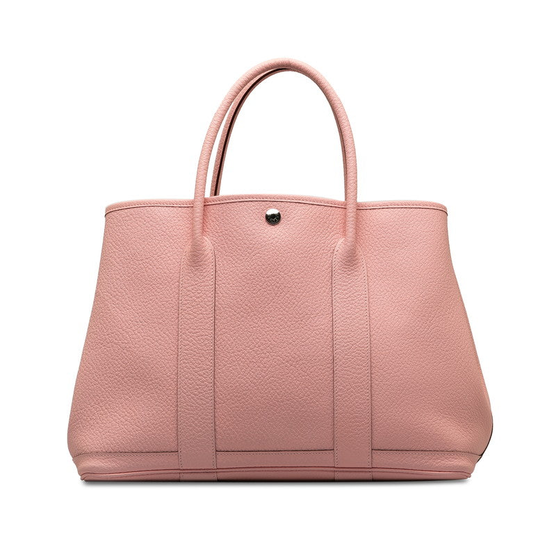 エルメス ガーデンパーティPM ハンドバッグ ピンク ヴァッシュカントリー レディース HERMES 【中古】