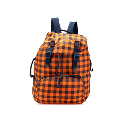 ルイ ヴィトン ダミエ アバンチュール リュック バックパック N41188 オレンジ ネイビー ナイロン レザー レディース LOUIS VUITTON 【中古】